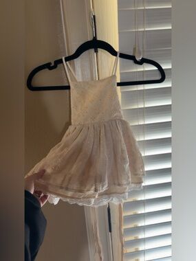 Girls' Ivory Lace Sea Princess Dress